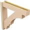 Ekena Millwork 6-in W x 28-in D x 28-in H Balboa Block Rough Cedar Woodgrain TimberThane Outlooker, Primed Tan OUTUR060X28X28BOA44RCPR - alternate 6